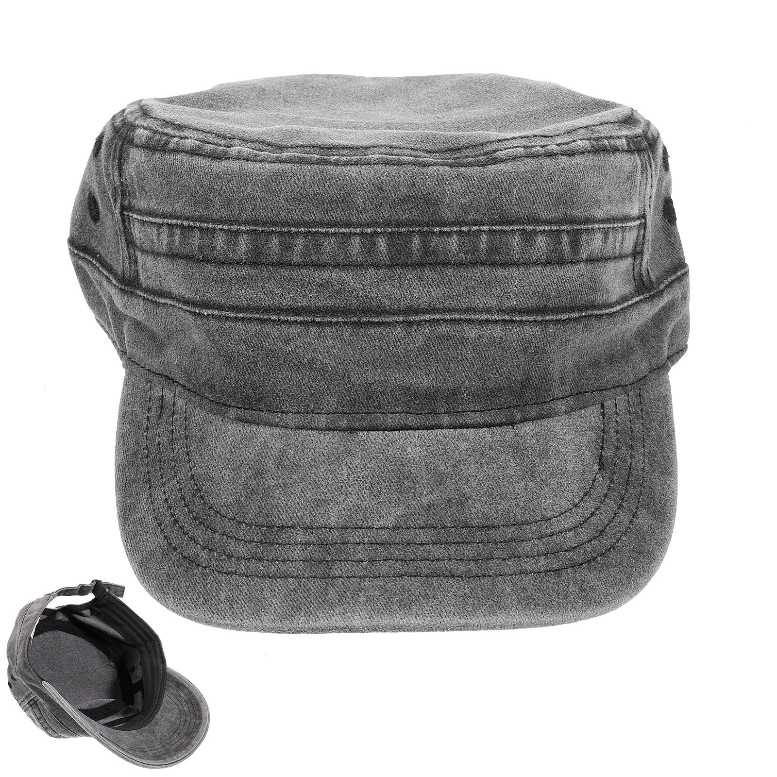 Leather Work Hat - Fashion Baseball Hat Breathable Cotton Adjustable