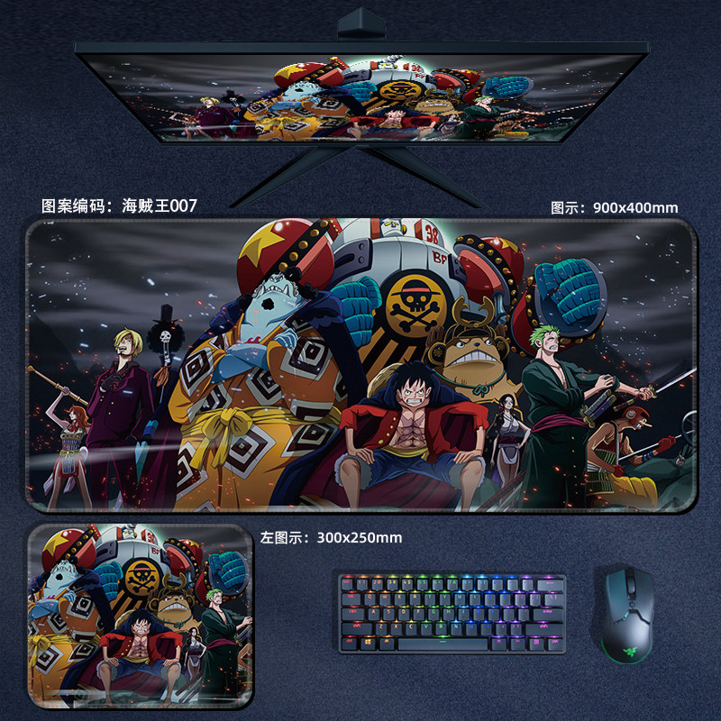 Leatherwork Desk - Anime ONE PIECE Leather Mouse Pad