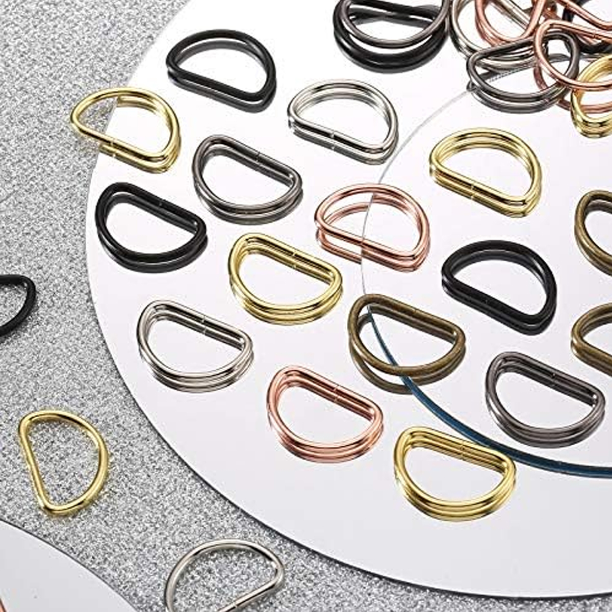 30/60/100Pcs D-ring buckle sta - Belt Buckle Blank recensie en prijs