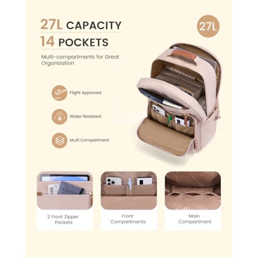 Laptop Backpack for Women with - Leather Work recensie en prijs