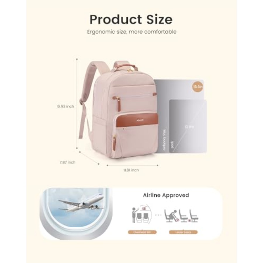 Laptop Backpack for Women with - Leather Work recensie en prijs