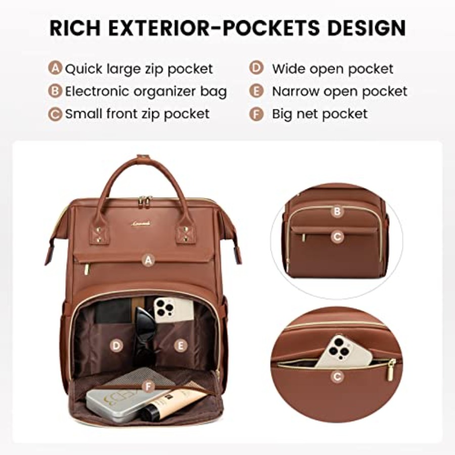 Leather Laptop Backpack for Wo - Leather Work recensie en prijs