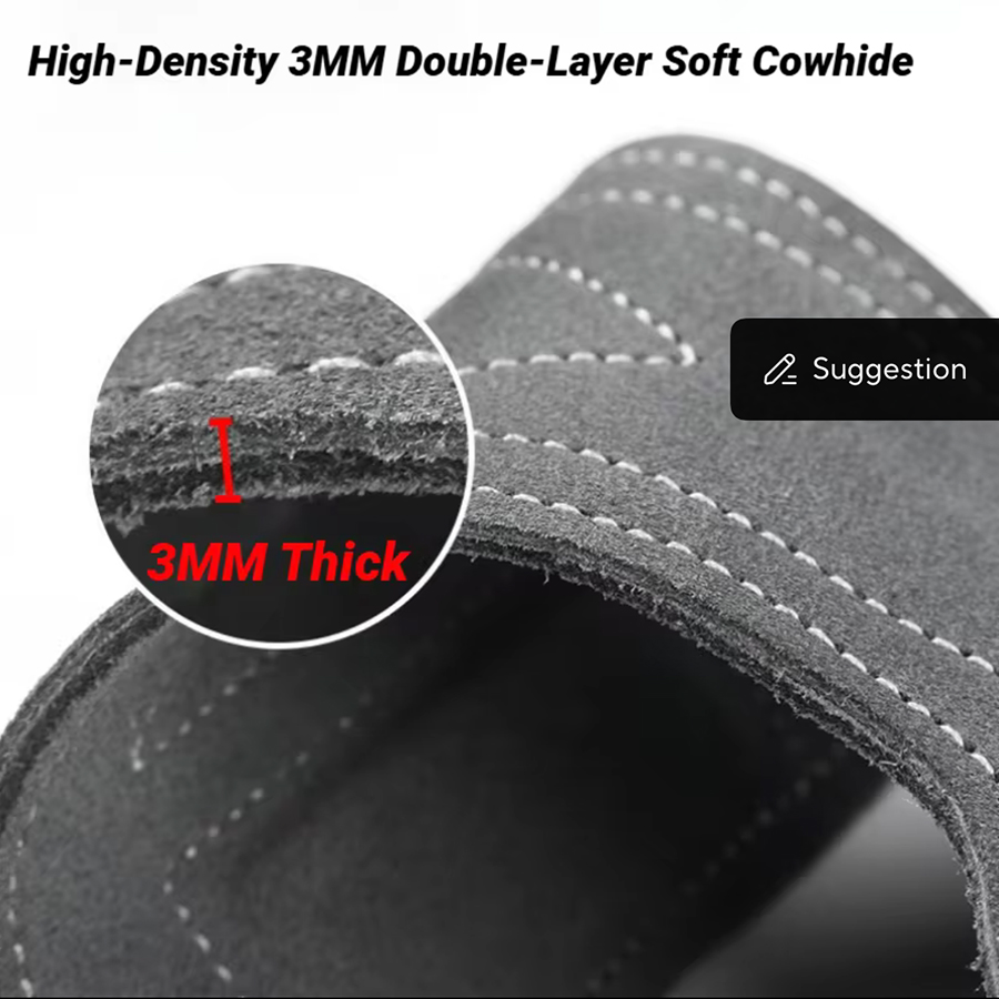 2Pcs Cowhide Gym Gloves Grips  - Leather Workout Belt recensie en prijs
