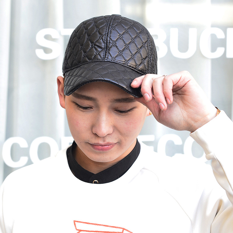 Beret Caps Men Black 100% Real - Leather Work Hat recensie en prijs