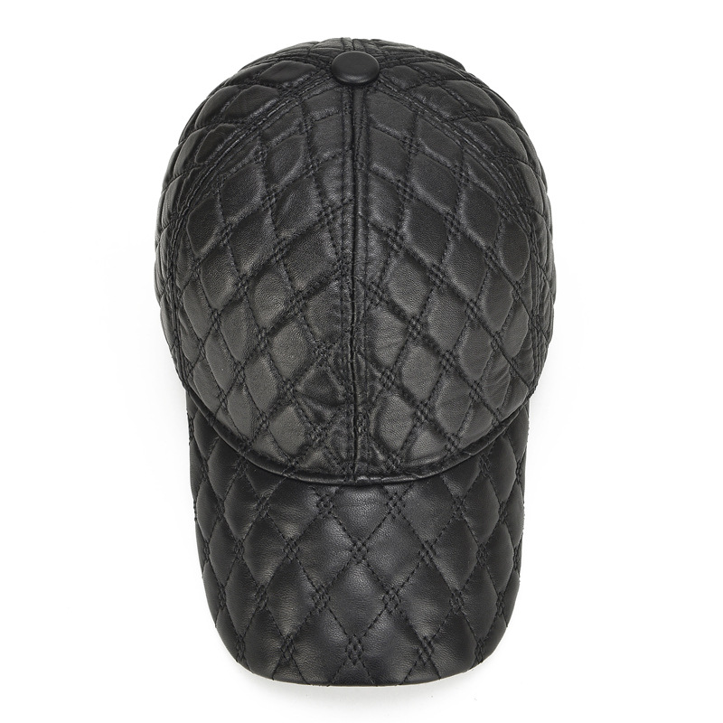 Beret Caps Men Black 100% Real - Leather Work Hat recensie en prijs