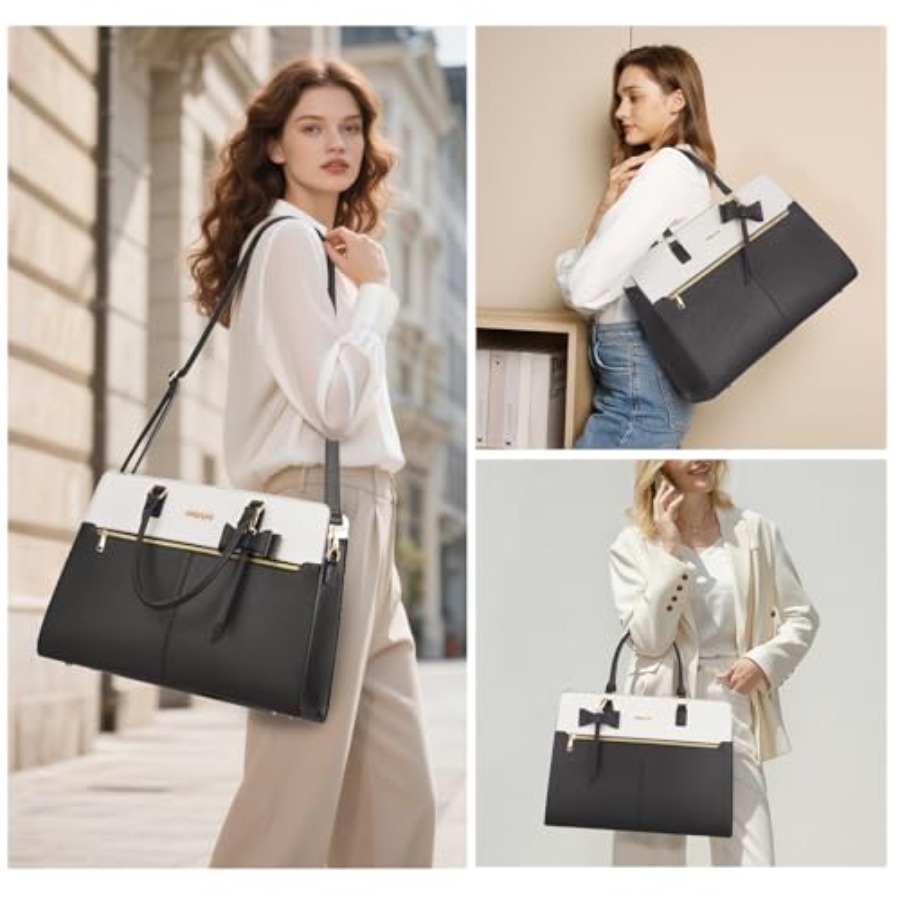 Laptop Tote Bag for Women, 15. - Leather Work recensie en prijs