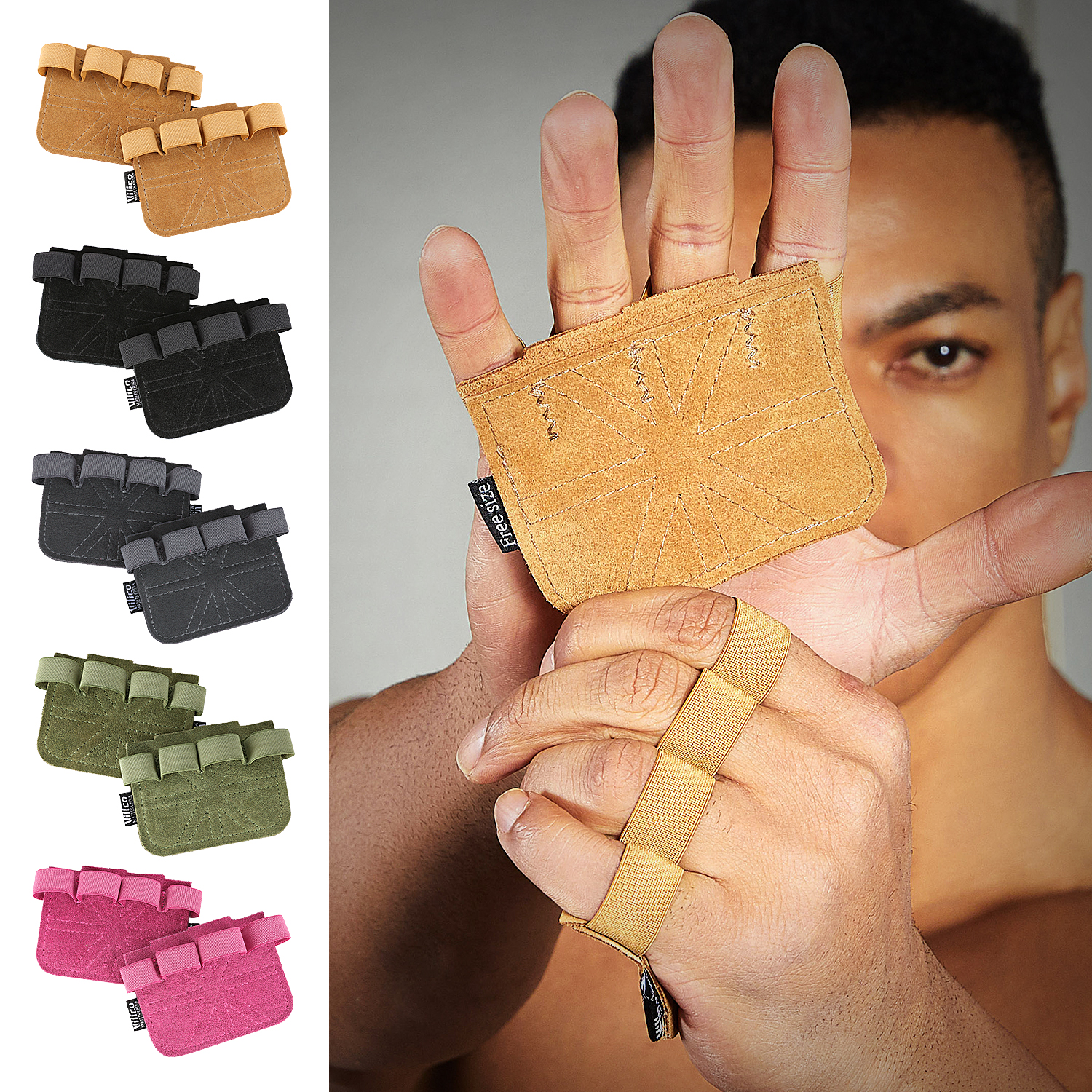 1 Pair Cowhide Gym Gloves Grip - Leather Workout Belt recensie en prijs