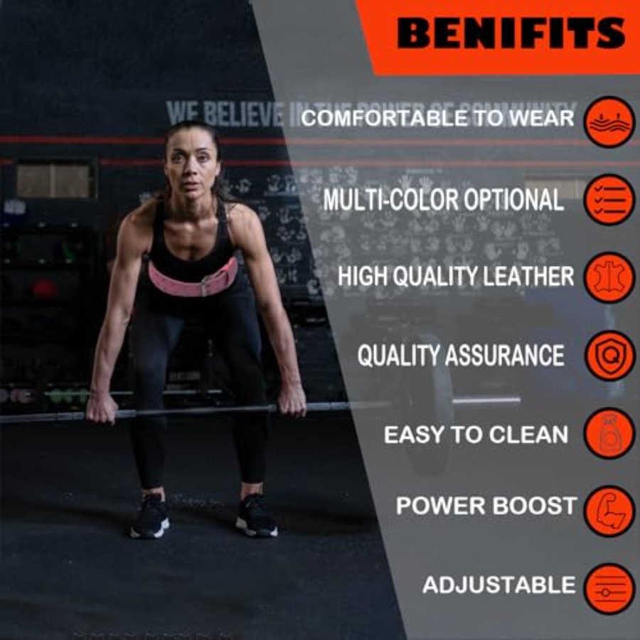 9mm Leather Fitn Weight Liftin - Leather Workout Belt recensie en prijs