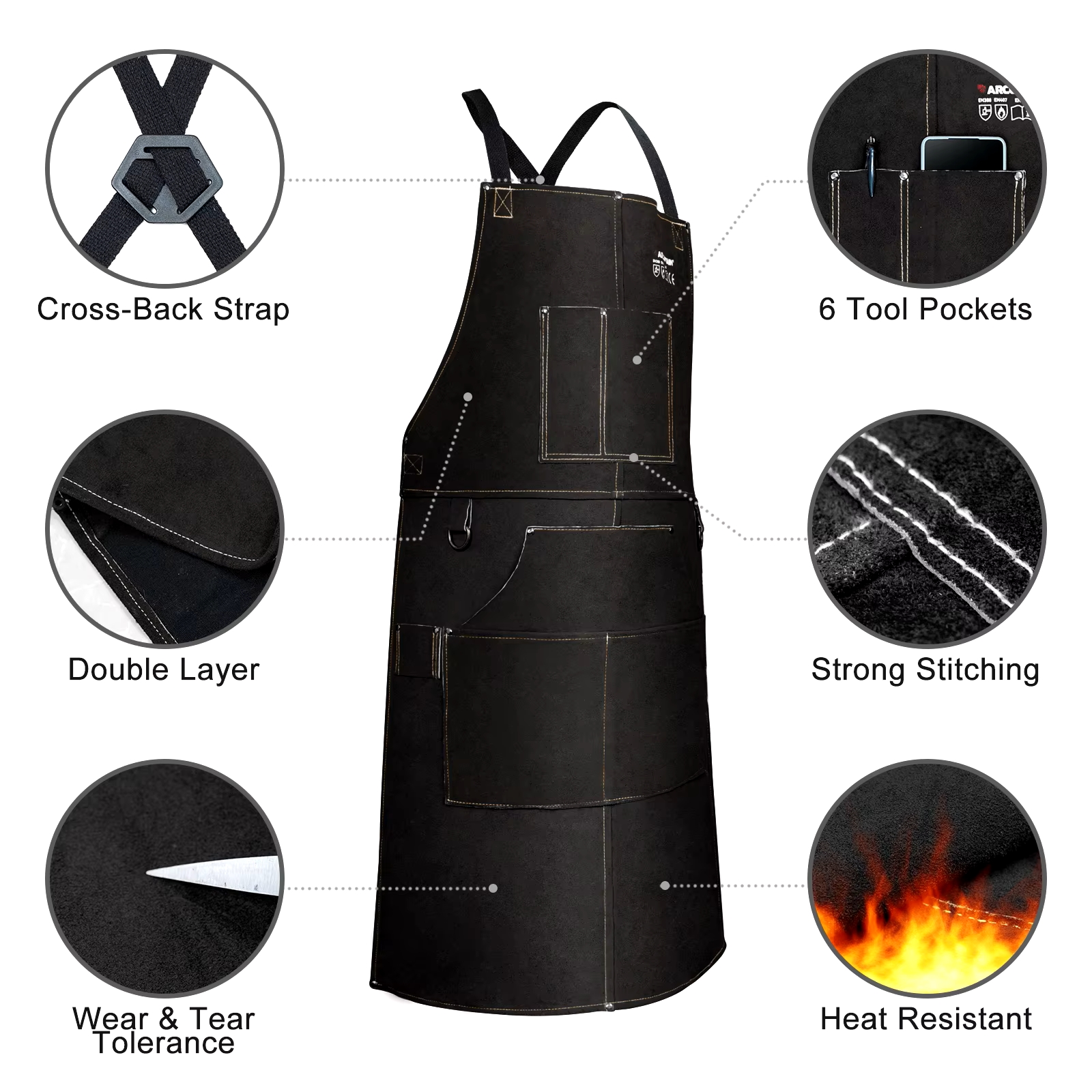 ARCCAPTAIN Leather Welding Wor - Leatherwork Projects recensie en prijs