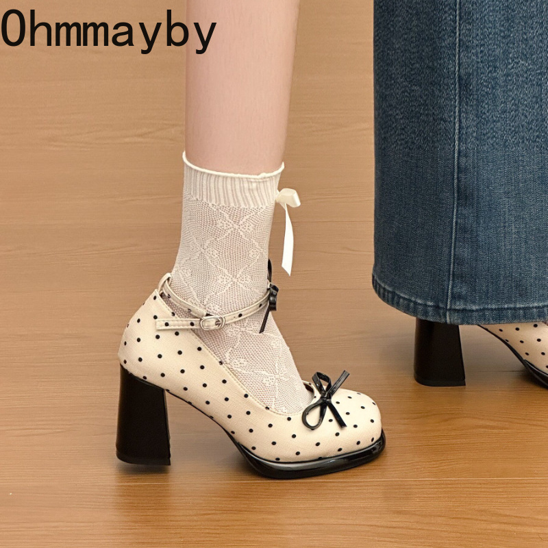 Platform Thick Heel Women Mary - Belt Buckle Blank recensie en prijs