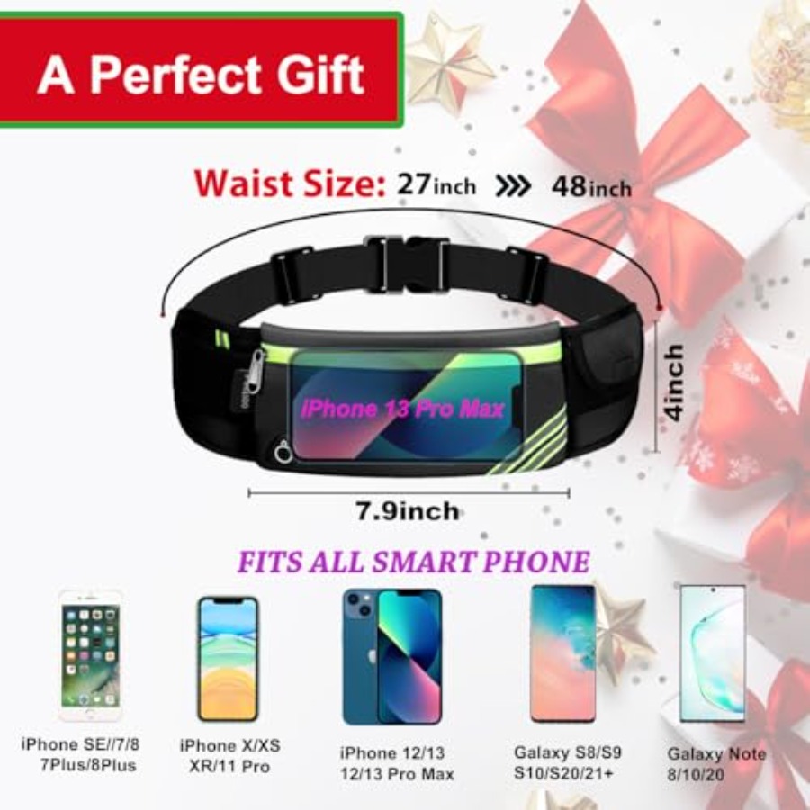 Slim Running Belt Fanny Pack,  - Leather Workout Belt recensie en prijs