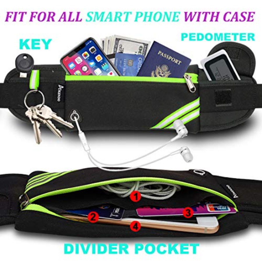 Slim Running Belt Fanny Pack,  - Leather Workout Belt recensie en prijs