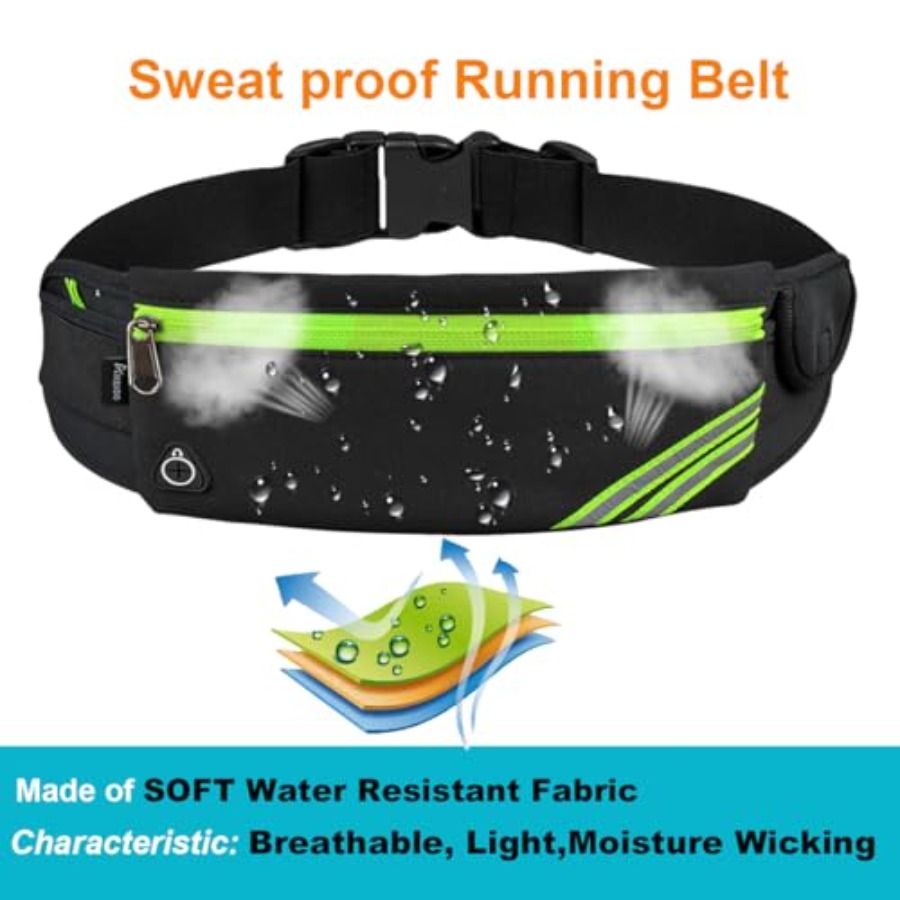 Slim Running Belt Fanny Pack,  - Leather Workout Belt recensie en prijs