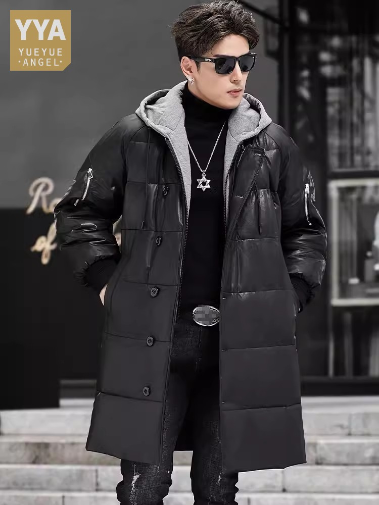 Winter New Men Hooded Long Gen - Leather Work Hat recensie en prijs