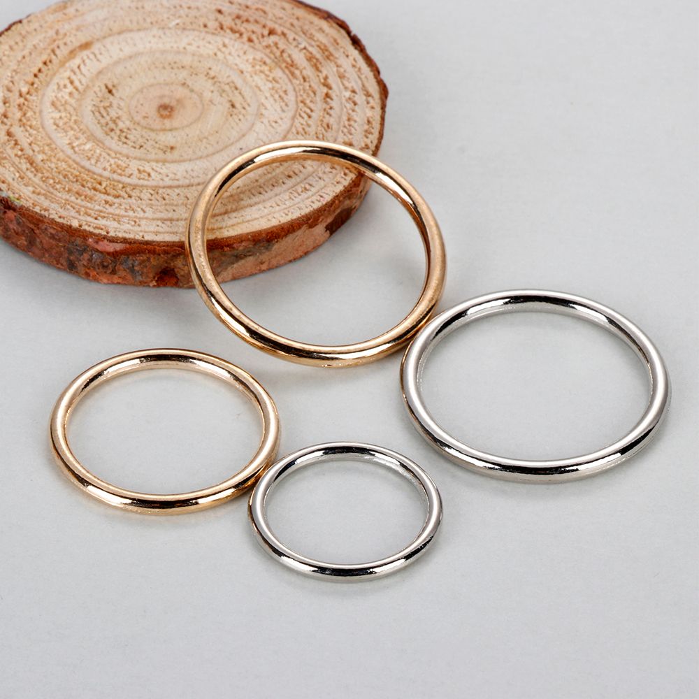 10Pcs Metal O Ring Silver Gold - Belt Buckle Blank recensie en prijs