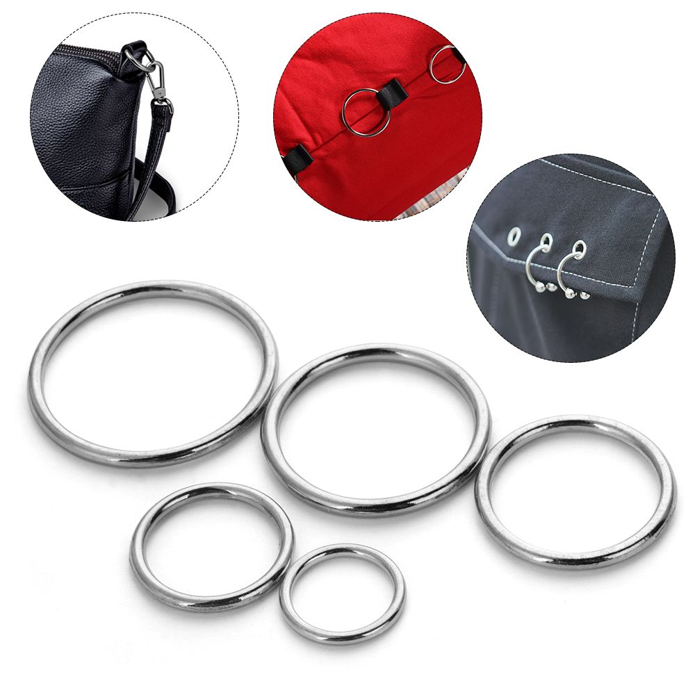 10Pcs Metal O Ring Silver Gold - Belt Buckle Blank recensie en prijs