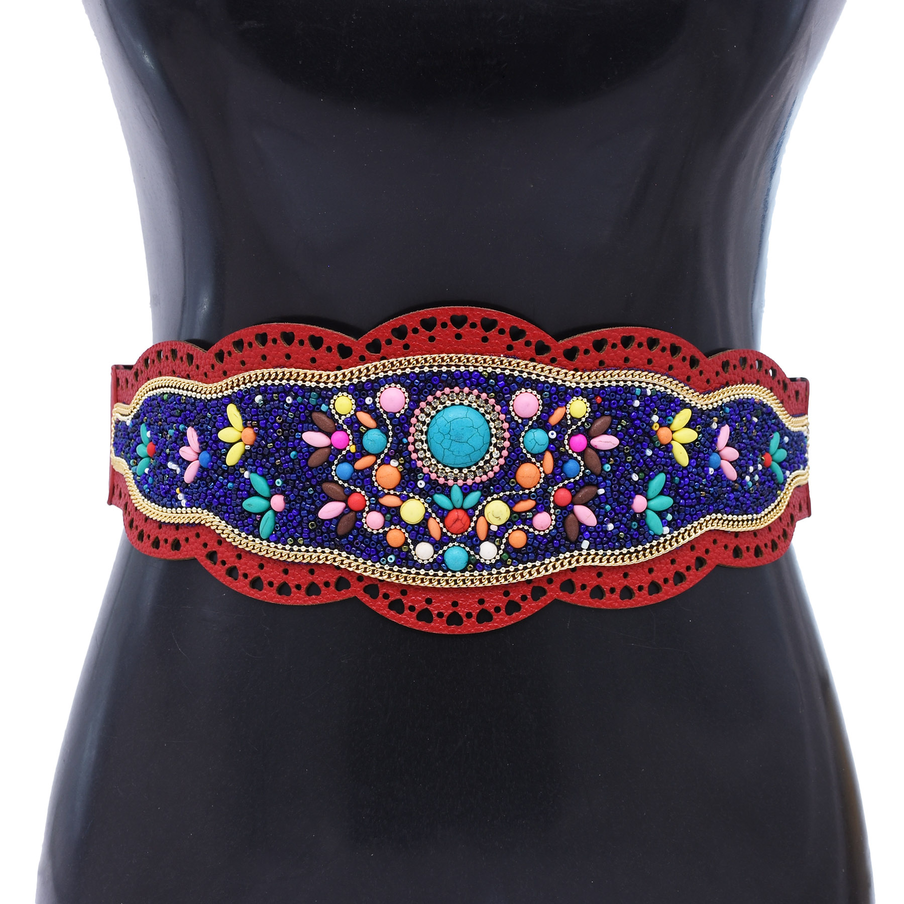 Colorful Rice Beads Waist Belt - Leatherwork Jewelry recensie en prijs