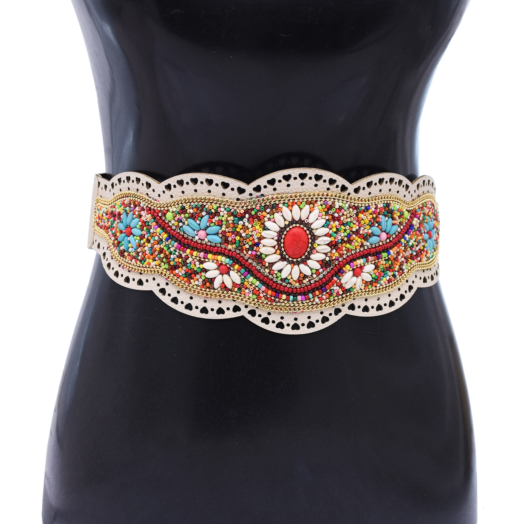 Colorful Rice Beads Waist Belt - Leatherwork Jewelry recensie en prijs