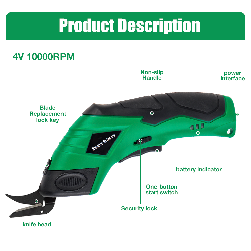 4V Electric Scissors, Home USB - Leatherwork Projects recensie en prijs