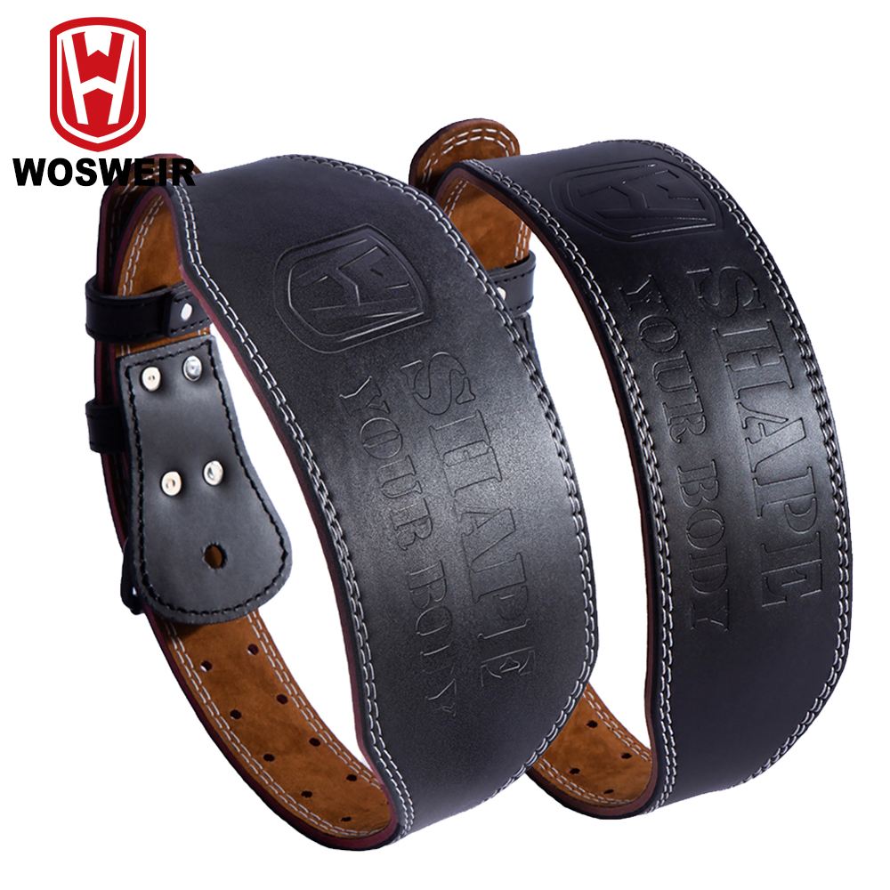 WOSWEIR-Men's Cow Leather Wais - Leather Workout Belt recensie en prijs