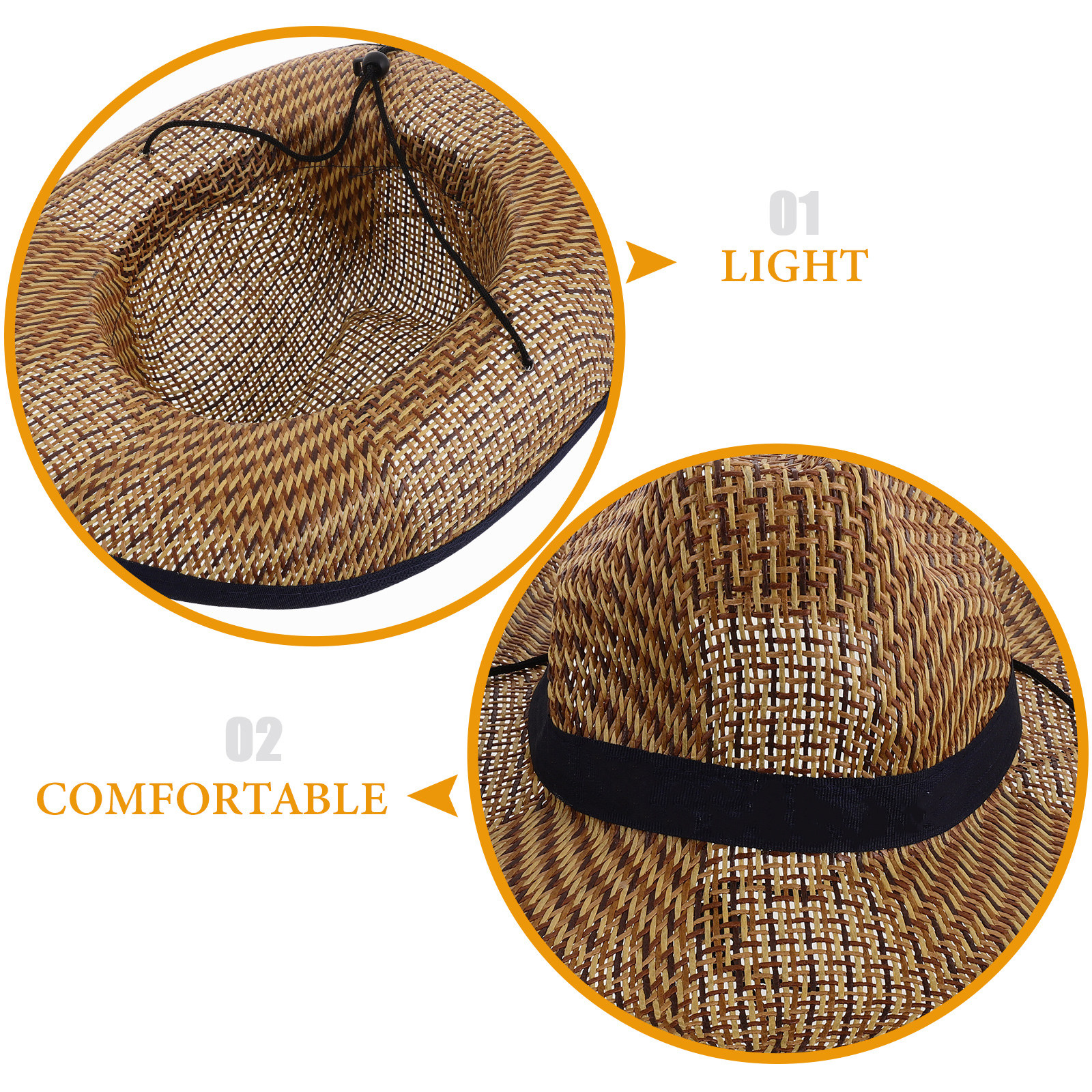 Outdoor Farmer Straw Hat for M - Leather Work Hat recensie en prijs